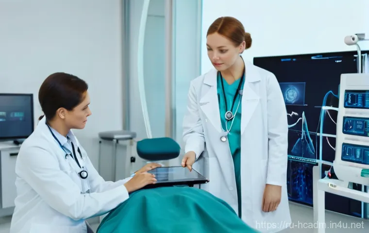 보건의료행정사와 공공의료기관 업무 경험 - **Prompt:** A bustling yet impeccably organized modern Russian polyclinic interior, featuring clear ...