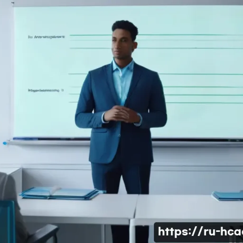 보건의료행정사와 학위와의 연계성 - A modern university classroom scene focused on healthcare administration education, featuring divers...